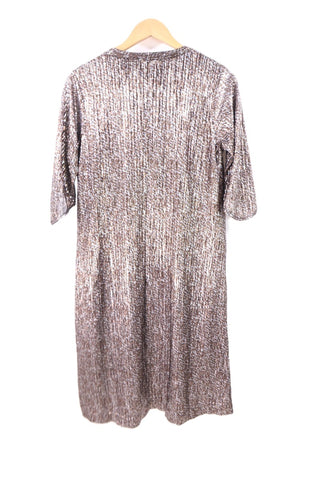 שמלה מנצנצת בזהב וכסף- M