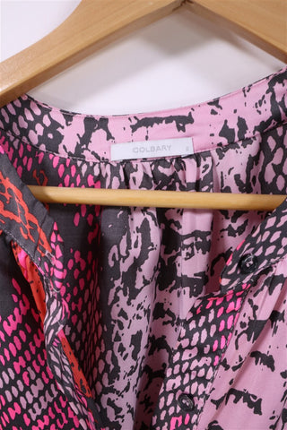 חולצה מנוחשת בגווני סגול וורוד-XL