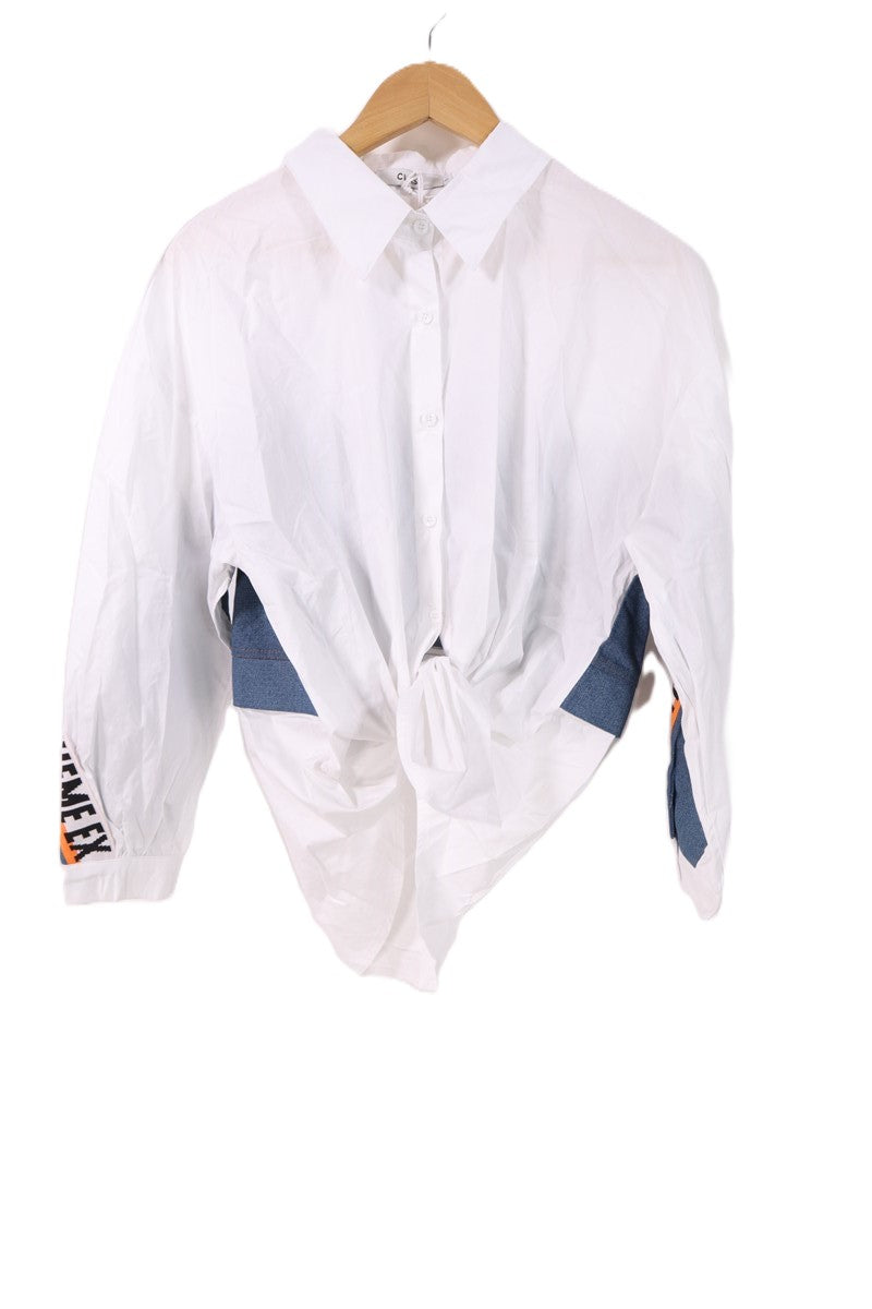 חולצה חדשה בלבן וגינס- M