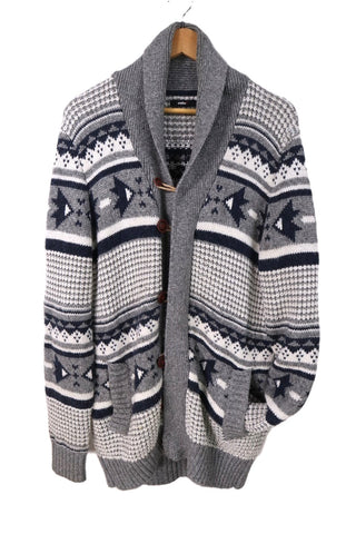 סריג קרדיגן בסטייל אתני-L-XL