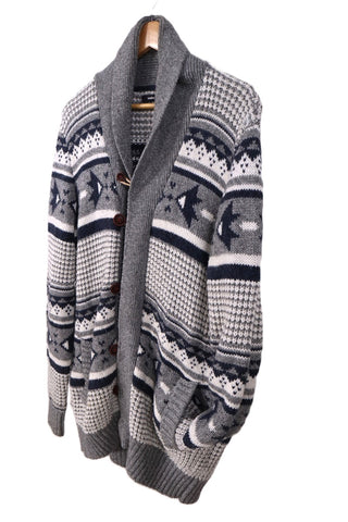 סריג קרדיגן בסטייל אתני-L-XL