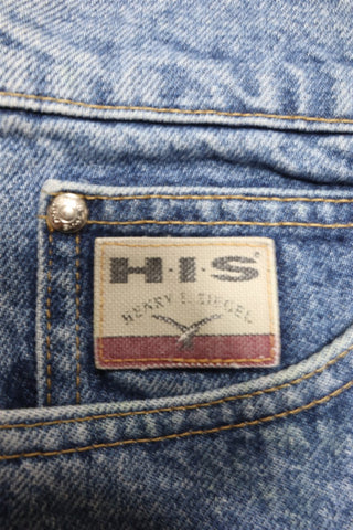 גינס וינטיג ישר בכחול- XS-S