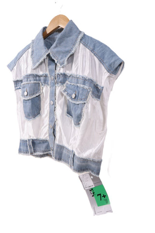 וסט גינס מעוצב וחדש- M-L