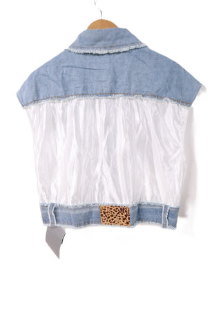 וסט גינס מעוצב וחדש- M-L