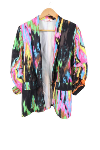 גקט מקושקש בגווני ניאוןן- S-Mן