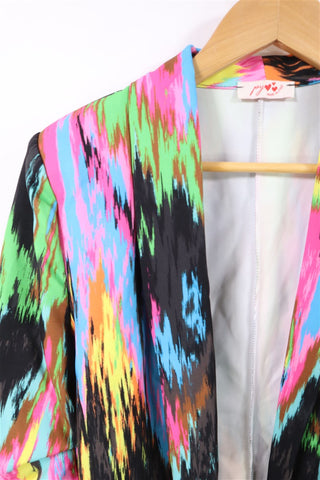 גקט מקושקש בגווני ניאוןן- S-Mן