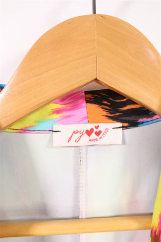 גקט מקושקש בגווני ניאוןן- S-Mן