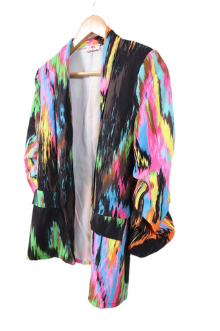 גקט מקושקש בגווני ניאוןן- S-Mן