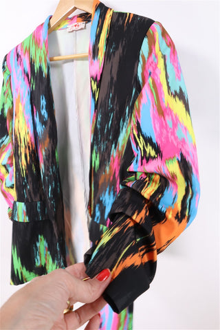 גקט מקושקש בגווני ניאוןן- S-Mן