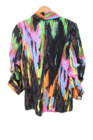 גקט מקושקש בגווני ניאוןן- S-Mן