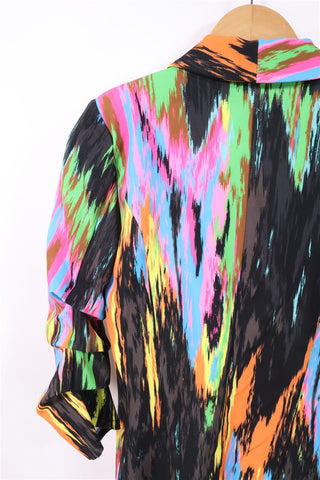 גקט מקושקש בגווני ניאוןן- S-Mן