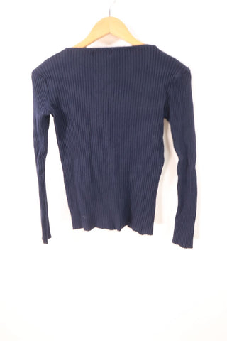 סריג וי כחול- S-M