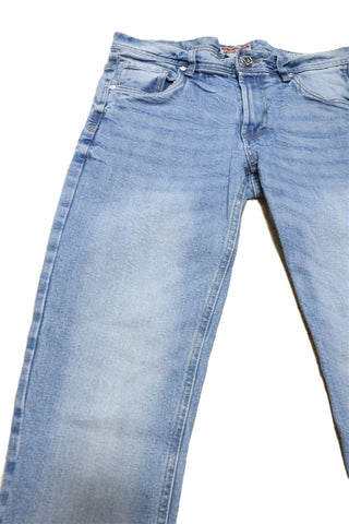 גינס סקיני משופשף בכחול- M