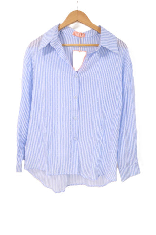 חולצת פסים ונקודות חדשה אוברסייז -S-L