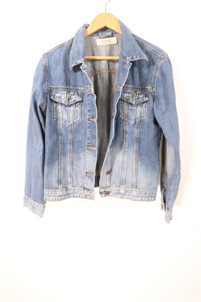 גקט גינס וינטיג בכחול- XS-M