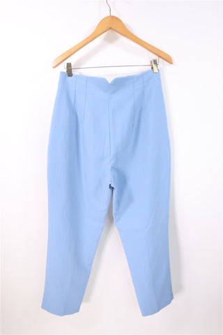 מכנסיים אלגנטיים ZARA בתכלת- L