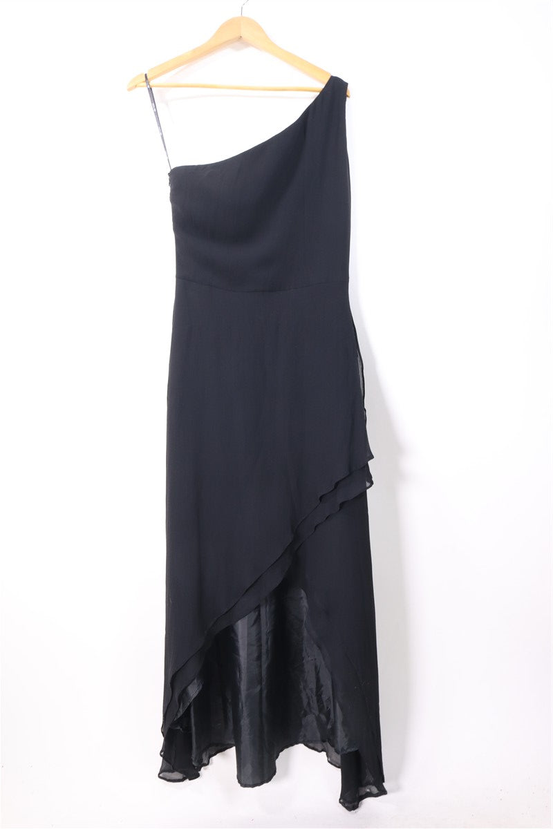 שמלת ערב וינטיג TADASHI בשחור -S-M