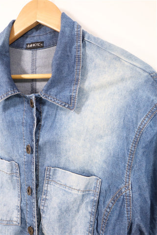 גקט קזואל אריסטו שמט רטרו בגינס- L