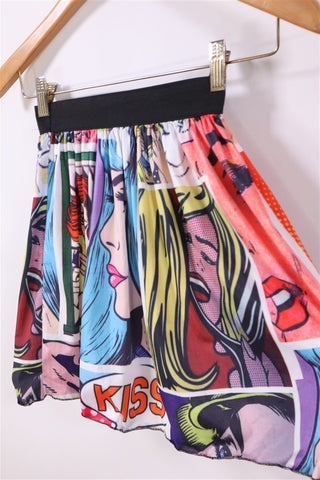 חצאית קומיקס XXS-XS