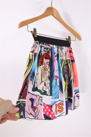 חצאית קומיקס XXS-XS