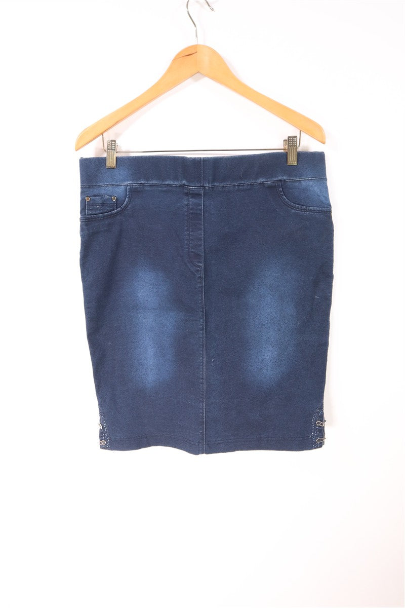 חצאית גינס סטרצית- XL