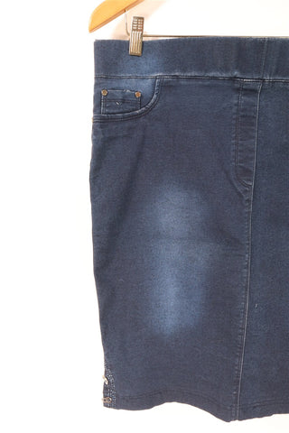 חצאית גינס סטרצית- XL