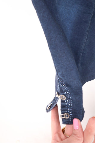 חצאית גינס סטרצית- XL