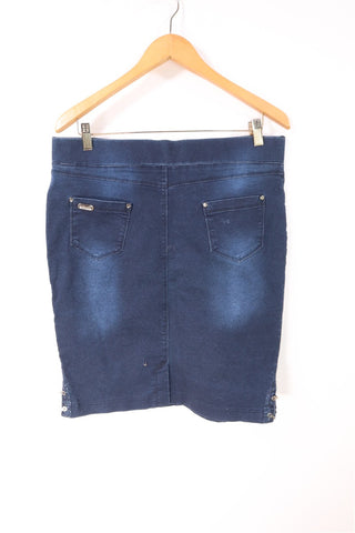 חצאית גינס סטרצית- XL