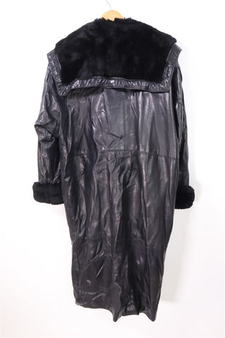 מעיל עור ויניטג בשחור - L-XXL