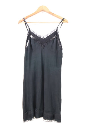 שמלת וינטיג קומבינזון תחרה בשחור- L