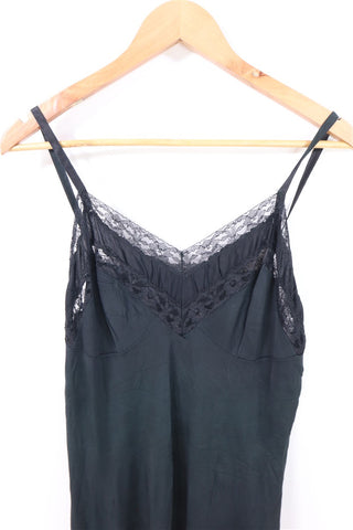 שמלת וינטיג קומבינזון תחרה בשחור- L