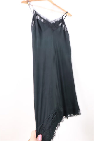 שמלת וינטיג קומבינזון תחרה בשחור- L