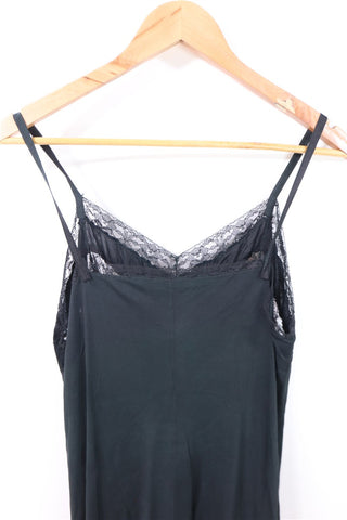 שמלת וינטיג קומבינזון תחרה בשחור- L