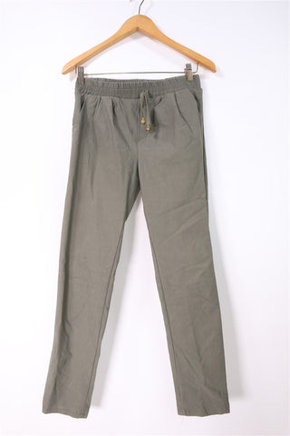 מכנסי בד בירוק חאקי- S-M