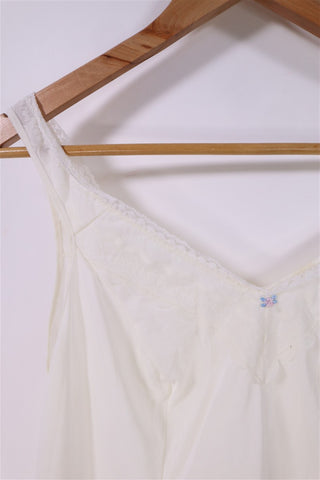 שמלת וינטיג קומבינזון תחרה בשמנת- L-XL