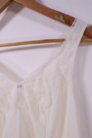 שמלת וינטיג קומבינזון תחרה בשמנת- L-XL