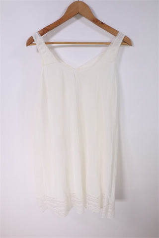 שמלת וינטיג קומבינזון תחרה בשמנת- L-XL