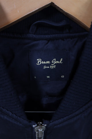 מעיל בסטייל בומבר רקמה סינית בשחור- M-L