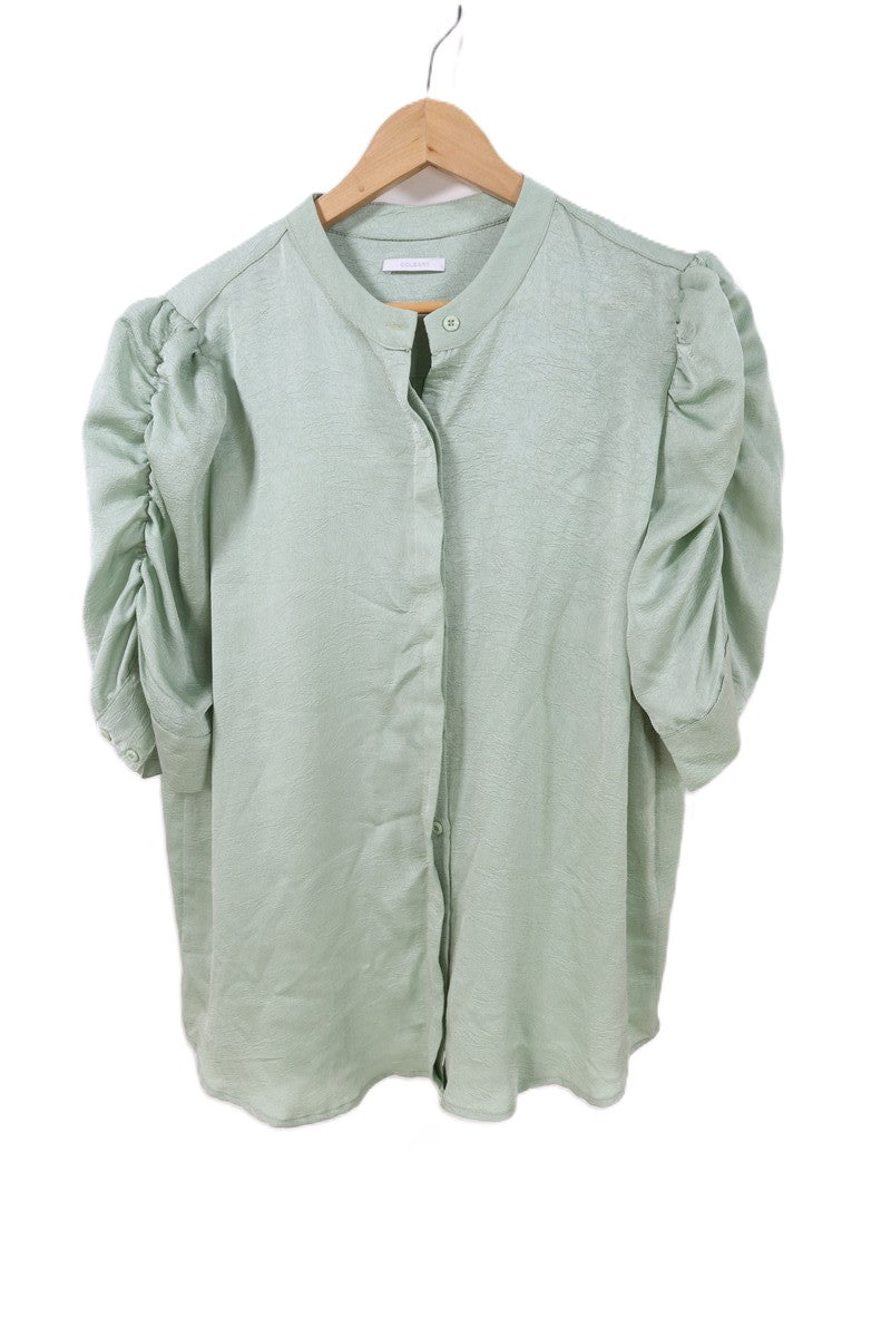 חולצת טוניקה מעוצבת בגווני ירקרק מטאלי -XL