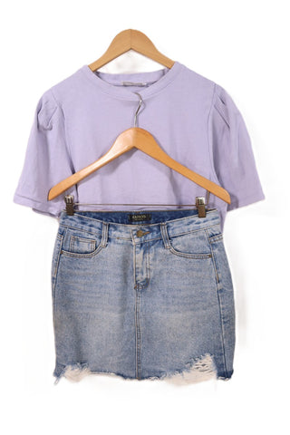 חצאית גינס תכלת-M