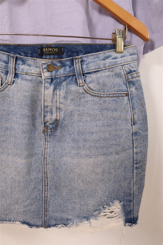 חצאית גינס תכלת-M