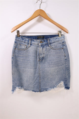 חצאית גינס תכלת-M