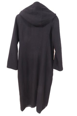 מעיל וינטיג ארוך בשחור-L