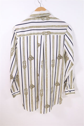 חולצת טוניקה  ZARA שרשראות וחבלים-XS-S