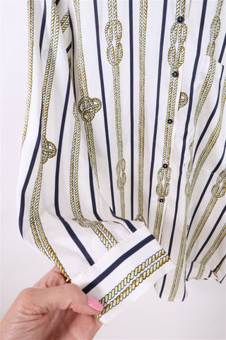 חולצת טוניקה  ZARA שרשראות וחבלים-XS-S