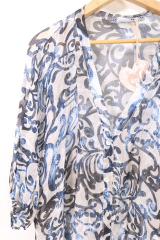 חולצת שיפון חדשה בסטייל אתני- L-XXL