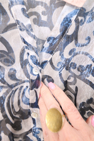 חולצת שיפון חדשה בסטייל אתני- L-XXL