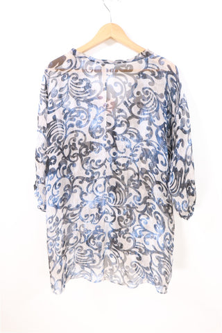 חולצת שיפון חדשה בסטייל אתני- L-XXL