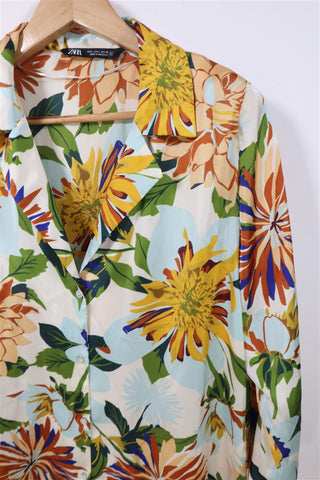 חולצה ZARA פרחונית -L