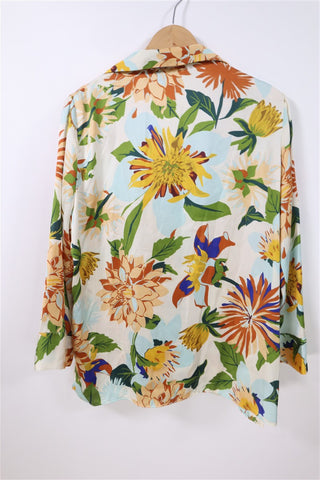 חולצה ZARA פרחונית -L